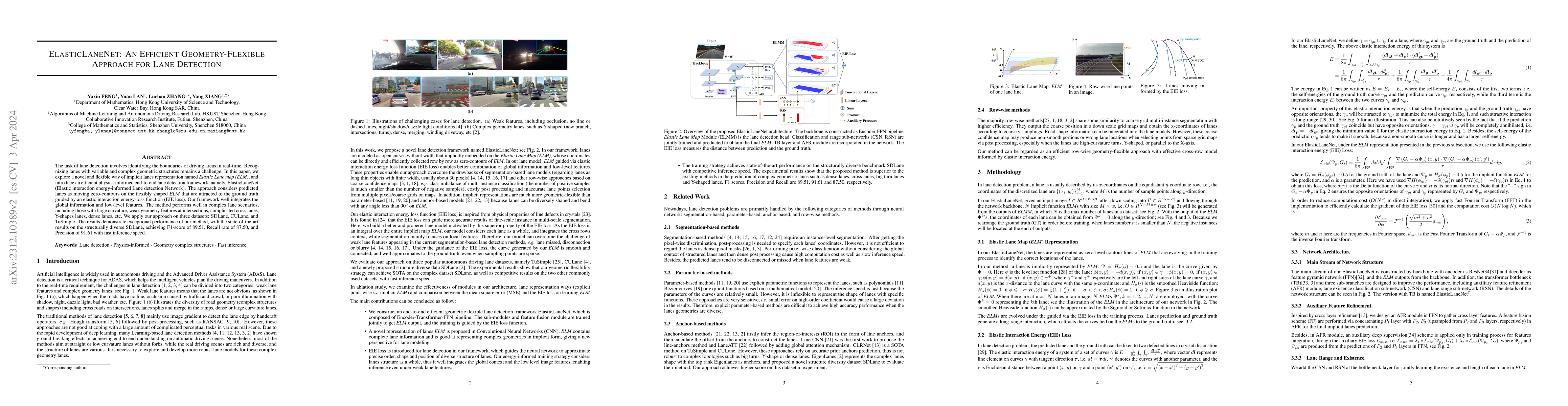 Thumbnail for ElasticLaneNet: An Efficient Geometry-Flexible Approach for Lane
  Detection