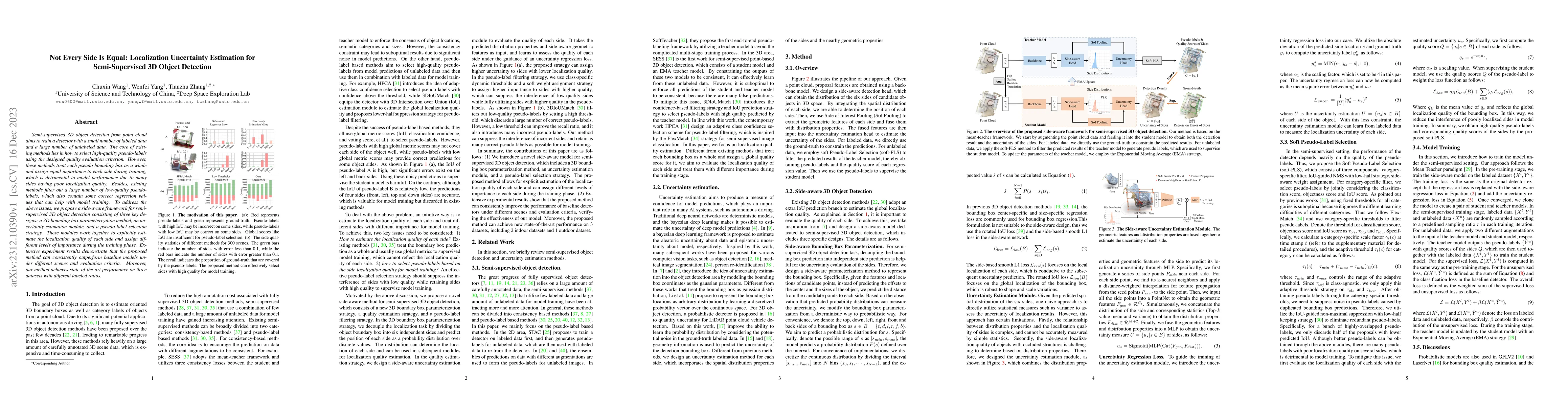 Thumbnail for Not Every Side Is Equal: Localization Uncertainty Estimation for
  Semi-Supervised 3D Object Detection