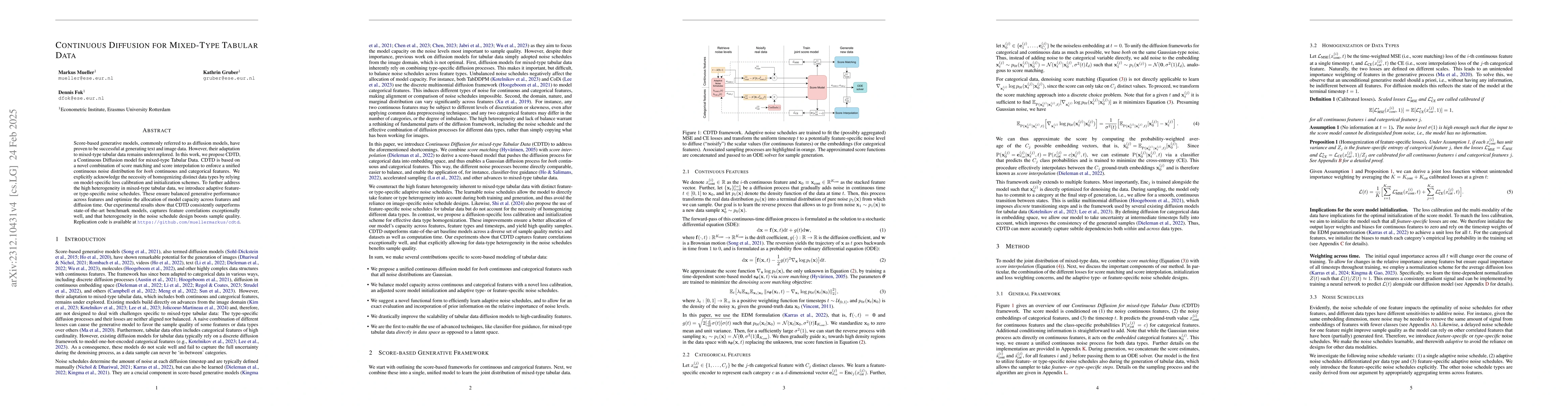 Thumbnail for Continuous Diffusion for Mixed-Type Tabular Data