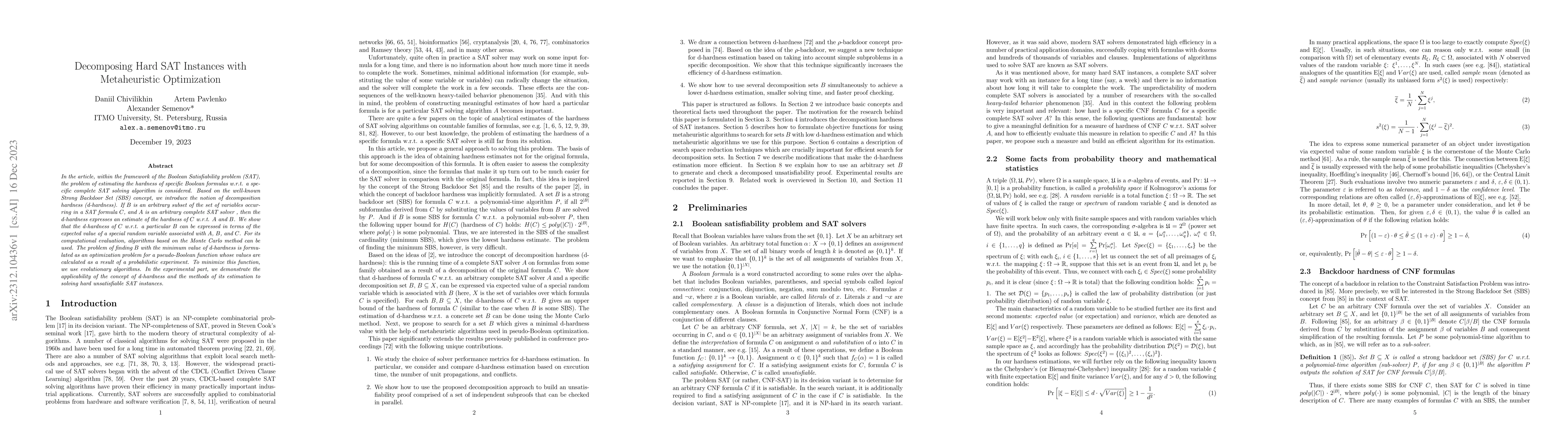 Thumbnail for Decomposing Hard SAT Instances with Metaheuristic Optimization