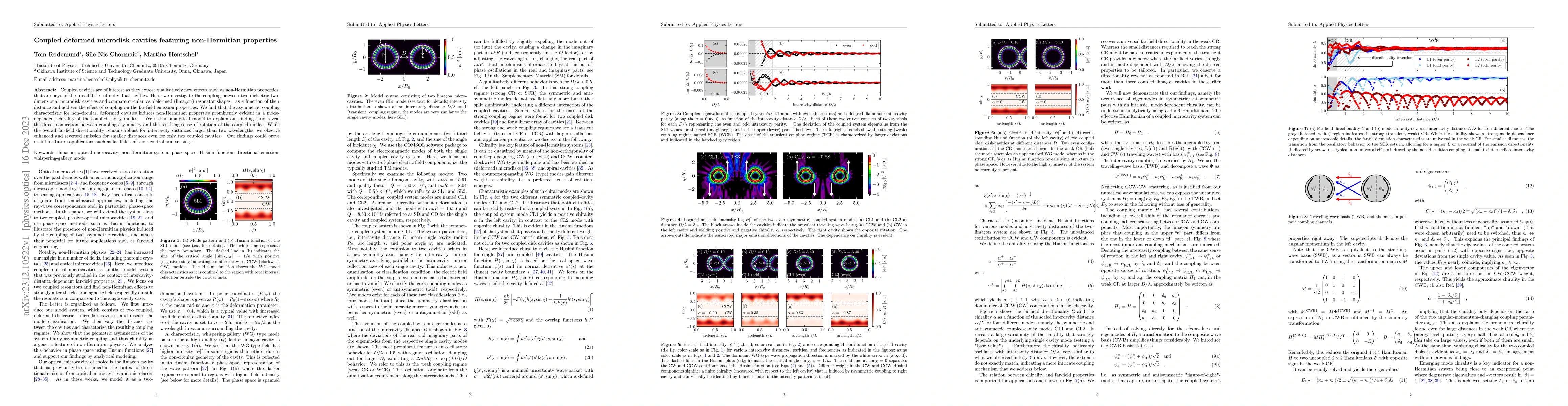 Thumbnail for Coupled deformed microdisk cavities featuring non-Hermitian properties