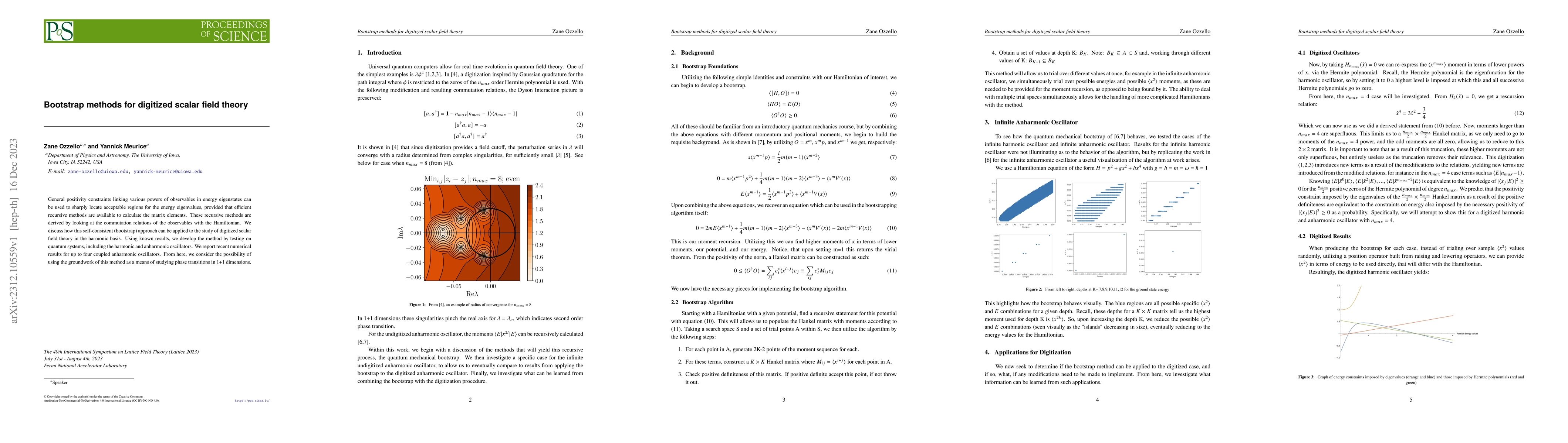 Thumbnail for Bootstrap methods for digitized scalar field theory