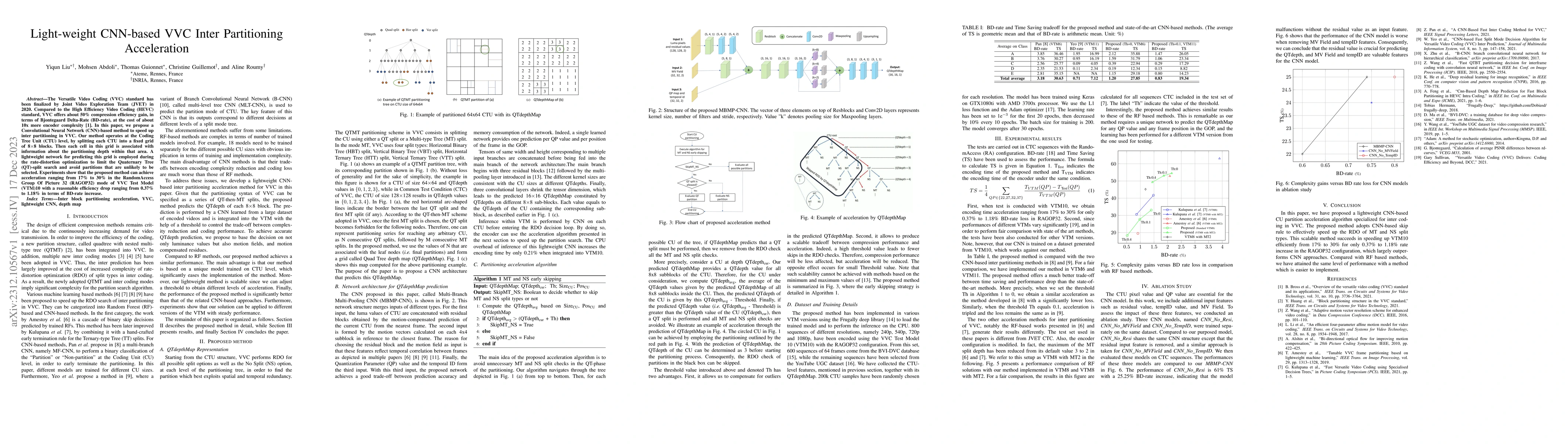 Thumbnail for Light-weight CNN-based VVC Inter Partitioning Acceleration