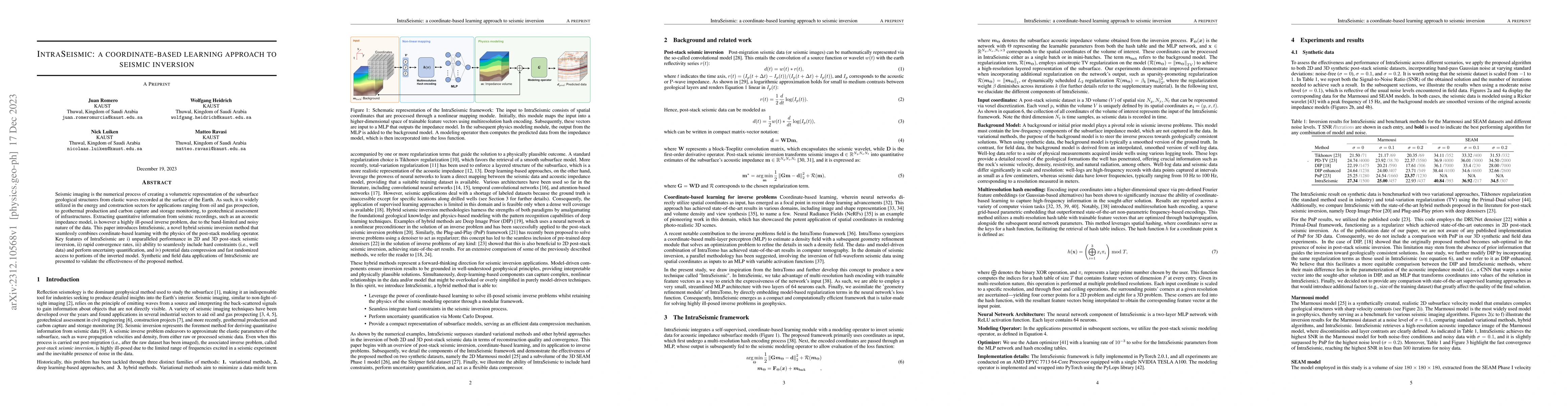 Thumbnail for IntraSeismic: a coordinate-based learning approach to seismic inversion