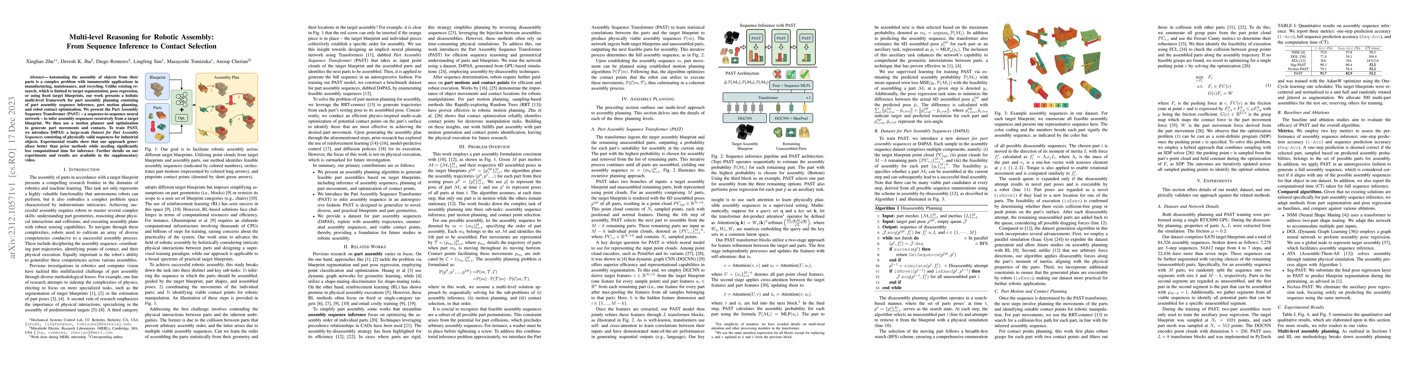 Thumbnail for Multi-level Reasoning for Robotic Assembly: From Sequence Inference to
  Contact Selection