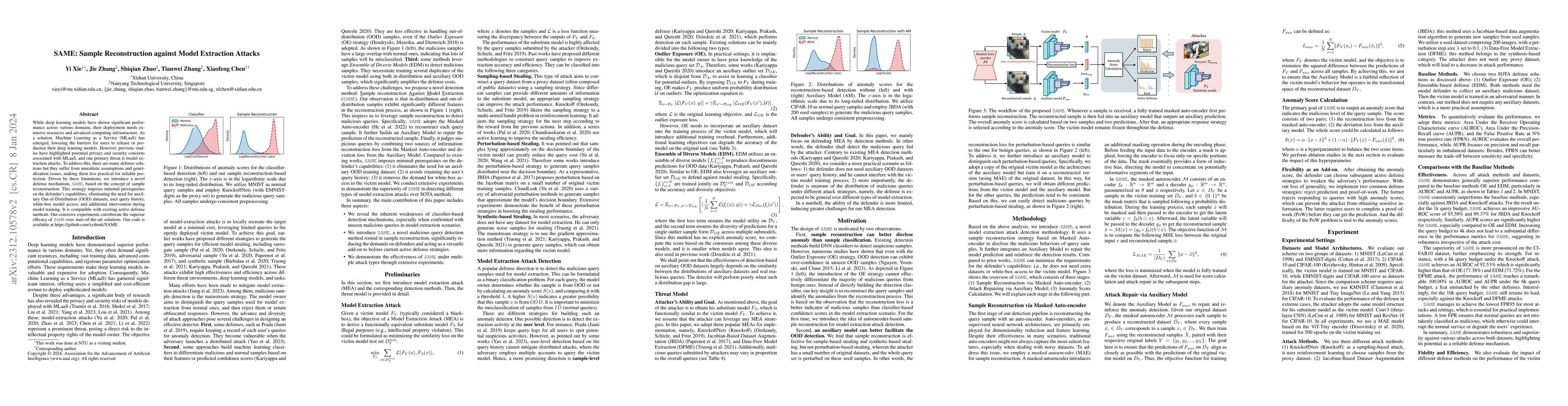 Thumbnail for SAME: Sample Reconstruction against Model Extraction Attacks