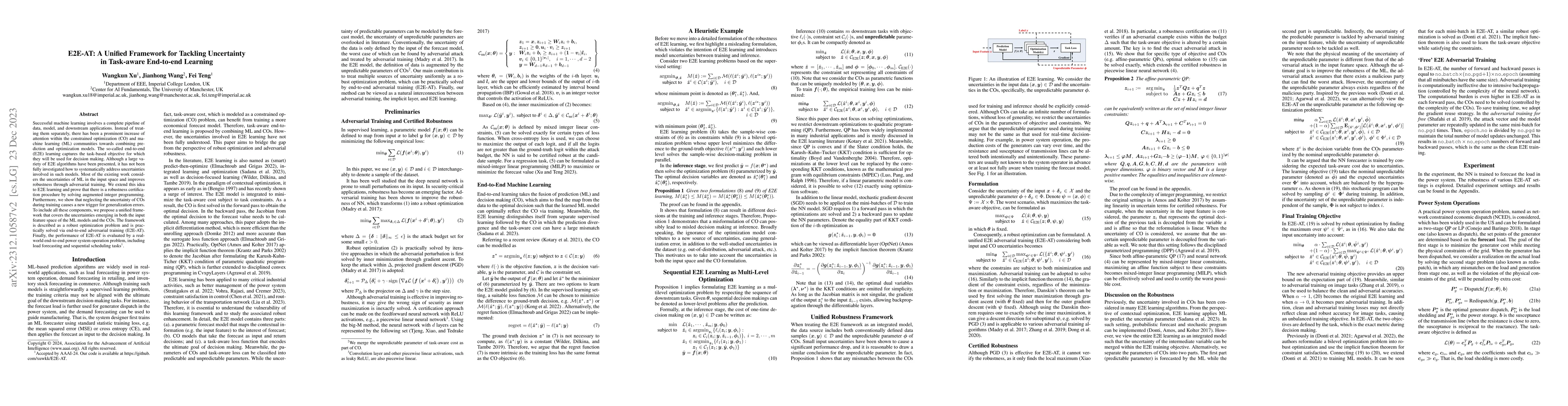 Thumbnail for E2E-AT: A Unified Framework for Tackling Uncertainty in Task-aware
  End-to-end Learning