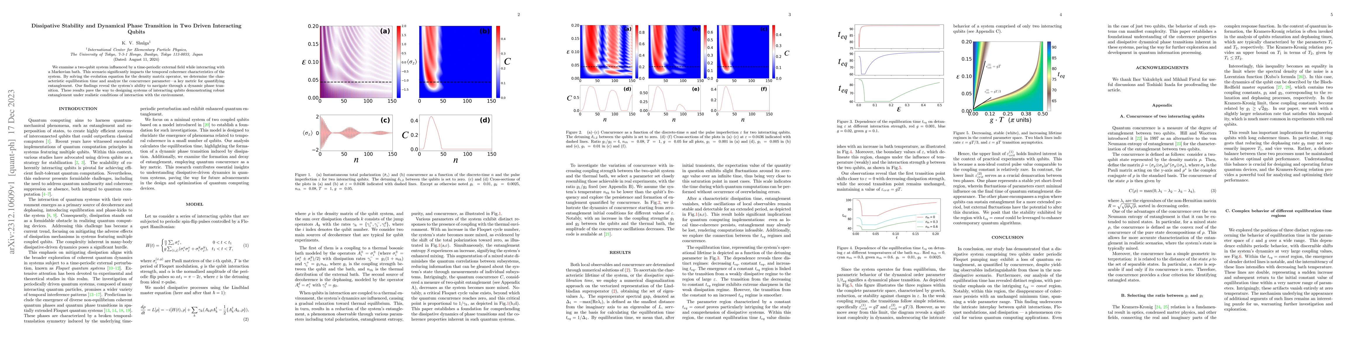 Thumbnail for Dissipative Stability and Dynamical Phase Transition in Two Driven
  Interacting Qubits
