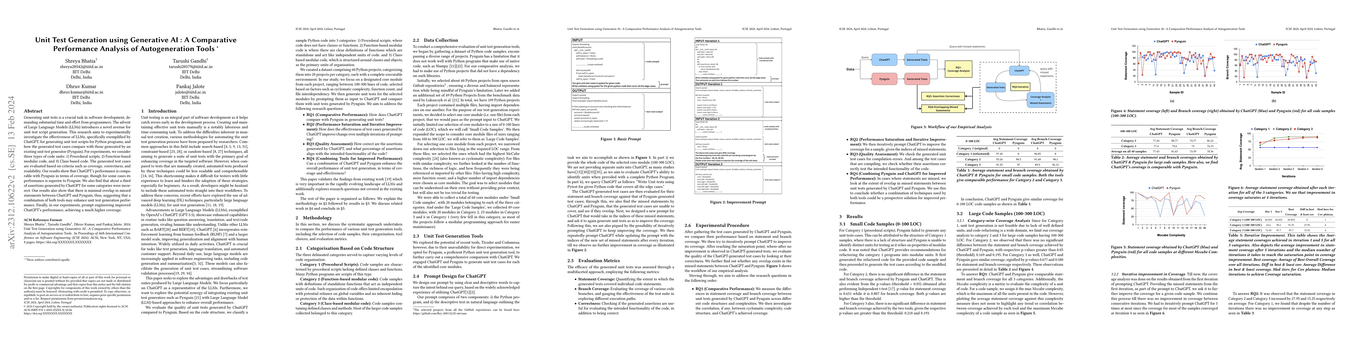 Thumbnail for Unit Test Generation using Generative AI : A Comparative Performance
  Analysis of Autogeneration Tools