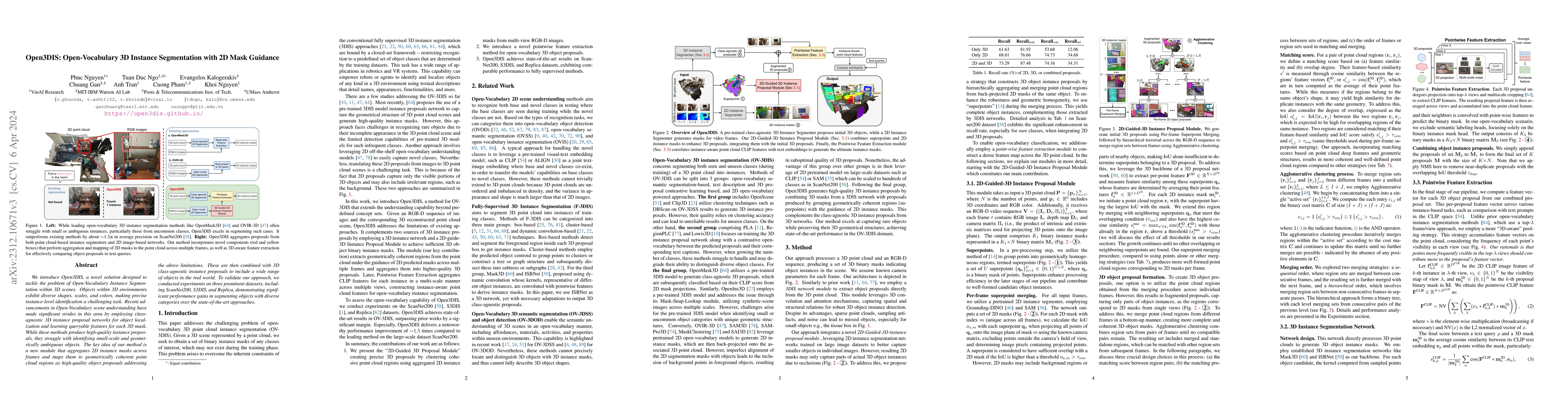 Thumbnail for Open3DIS: Open-Vocabulary 3D Instance Segmentation with 2D Mask Guidance