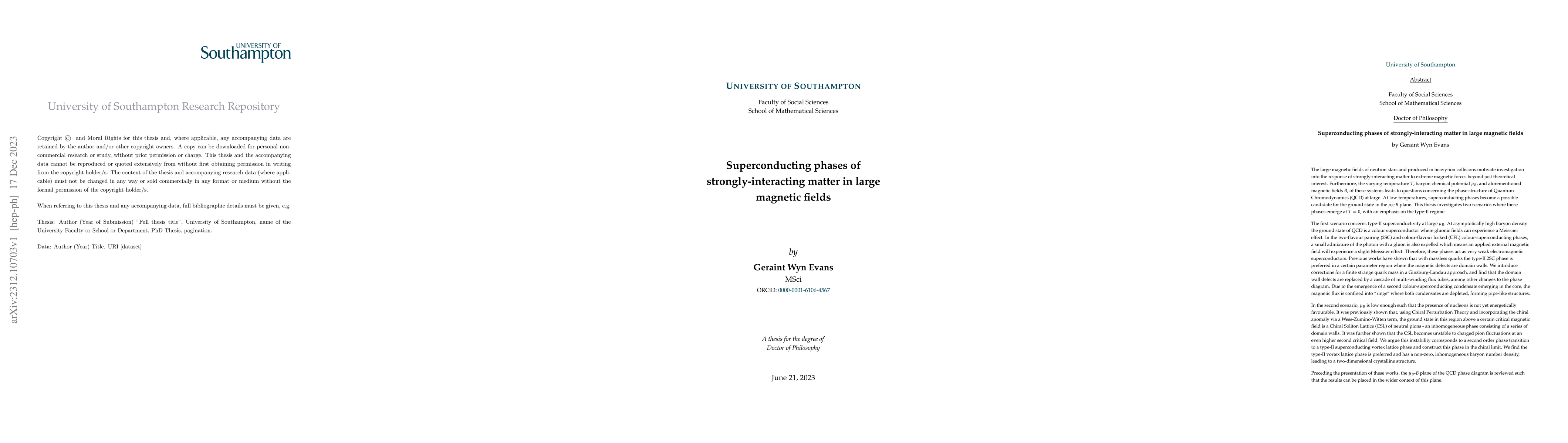 Thumbnail for Superconducting phases of strongly-interacting matter in large magnetic
  fields