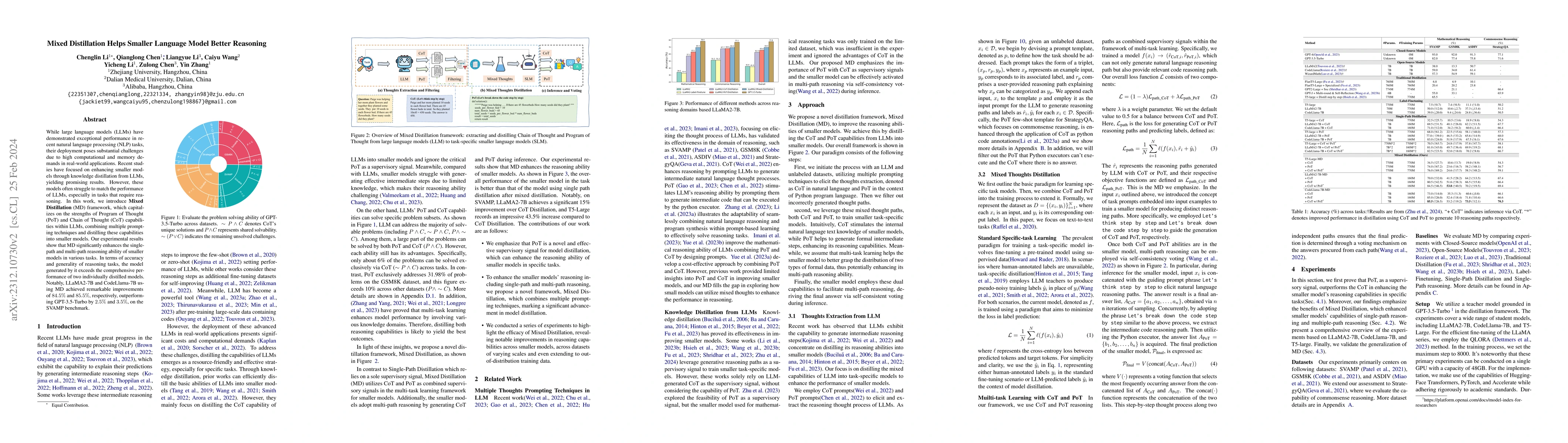 Thumbnail for Mixed Distillation Helps Smaller Language Model Better Reasoning