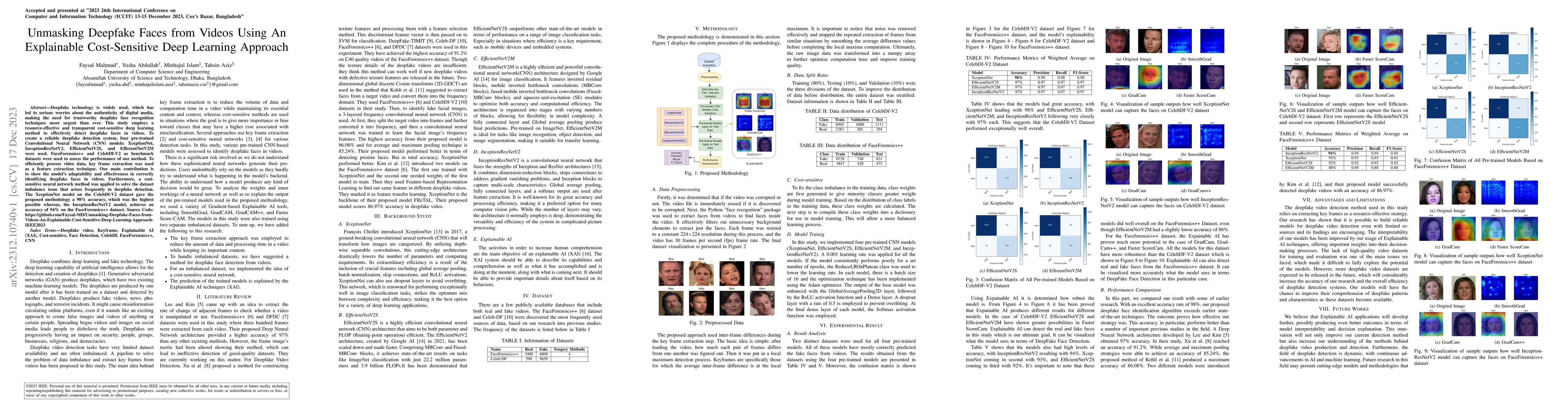 Thumbnail for Unmasking Deepfake Faces from Videos Using An Explainable Cost-Sensitive
  Deep Learning Approach