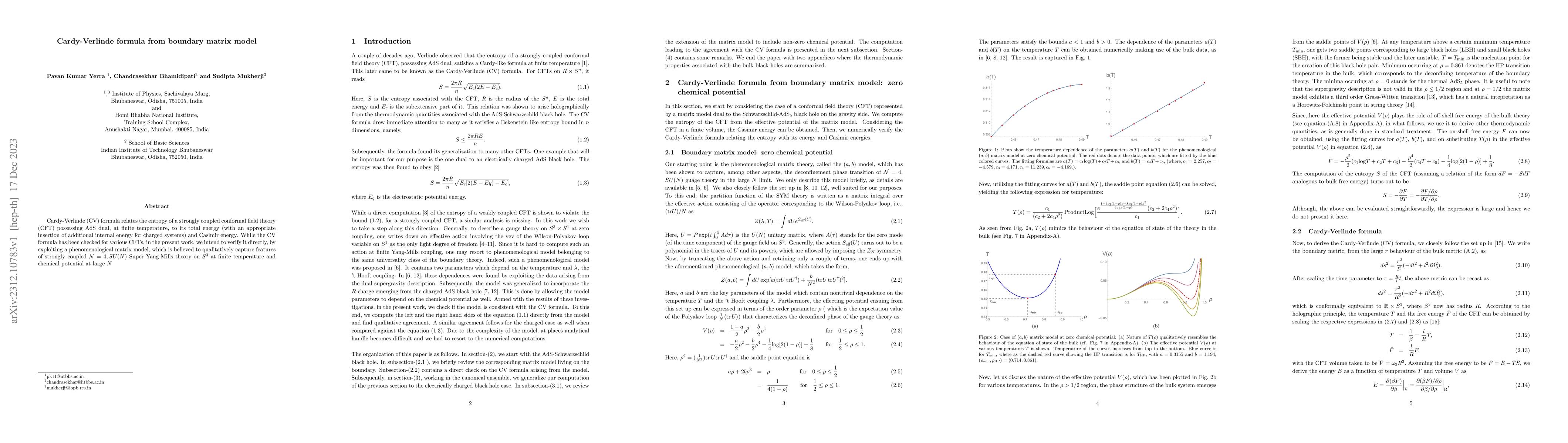 Thumbnail for Cardy-Verlinde formula from boundary matrix model