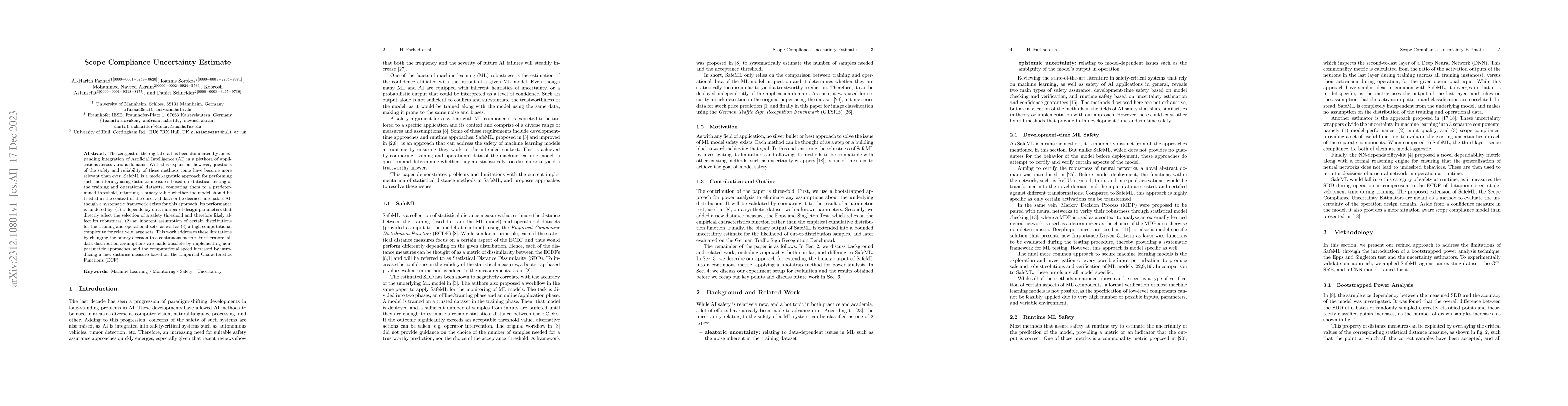 Thumbnail for Scope Compliance Uncertainty Estimate