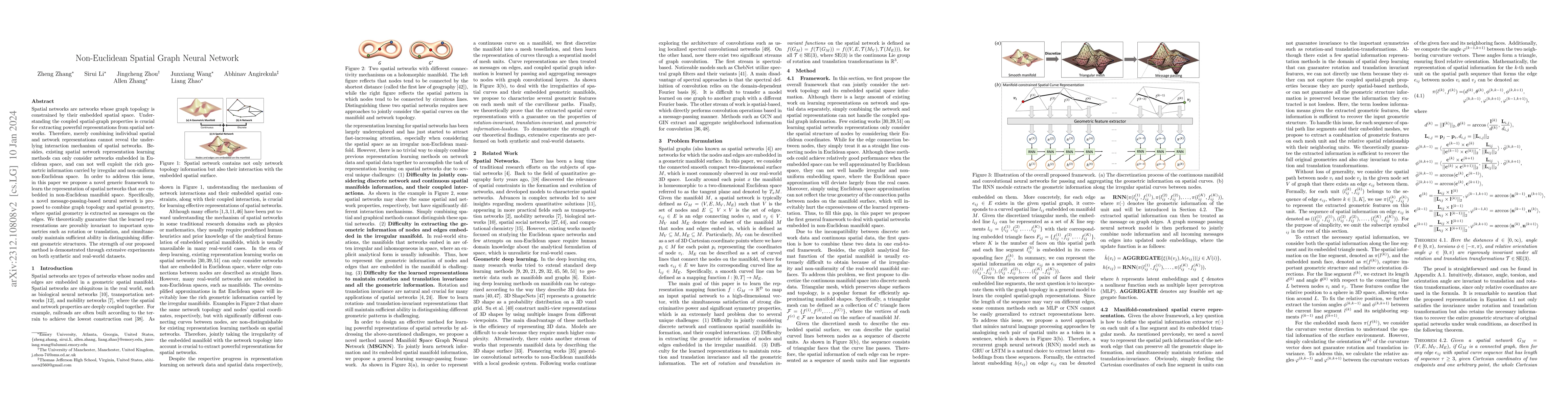 Thumbnail for Non-Euclidean Spatial Graph Neural Network