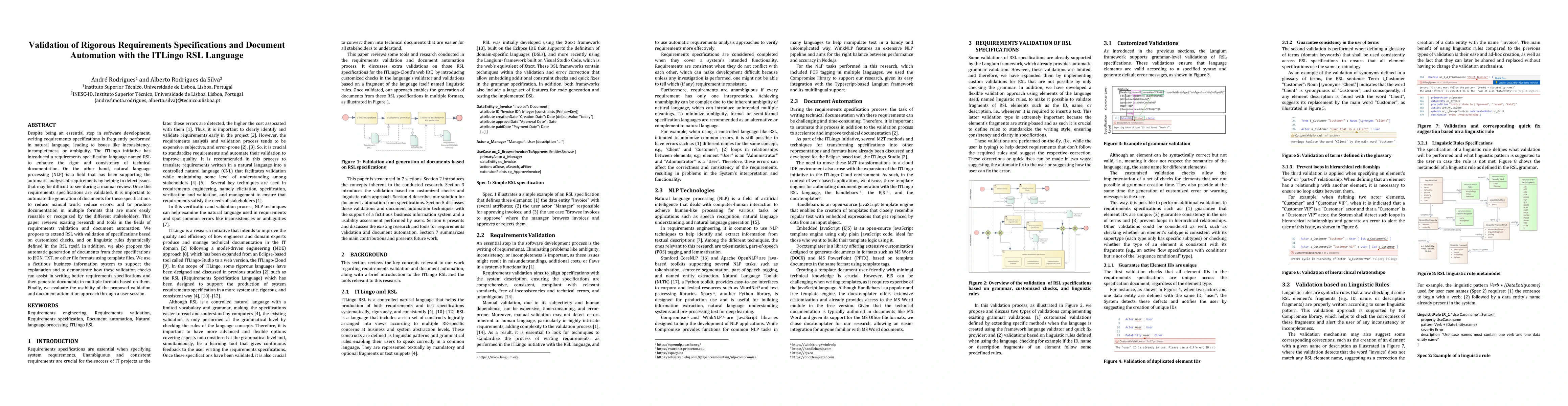 Thumbnail for Validation of Rigorous Requirements Specifications and Document
  Automation with the ITLingo RSL Language