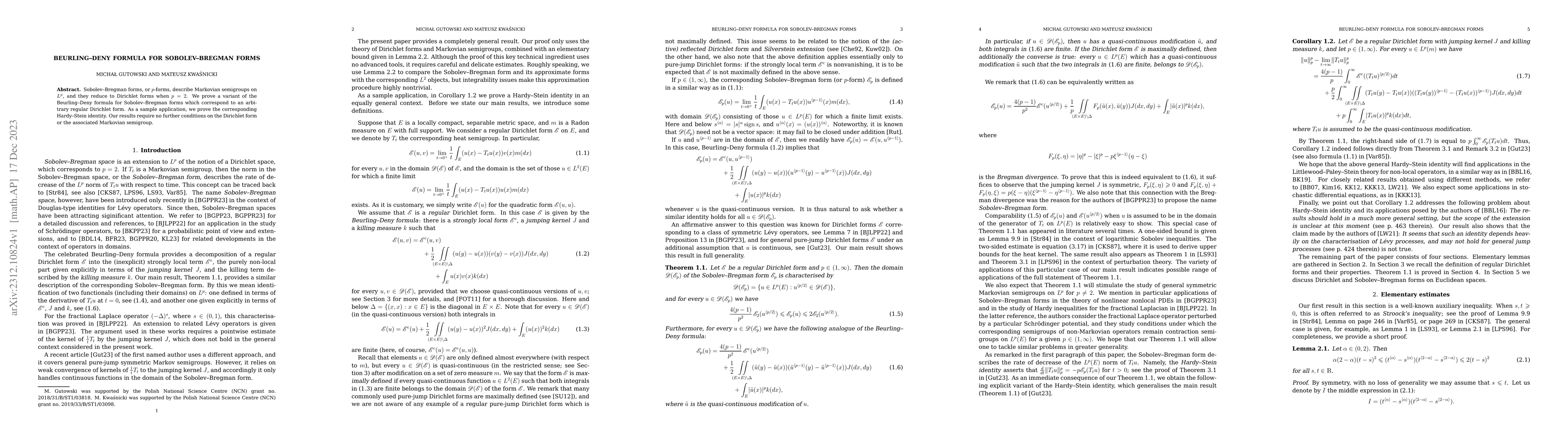 Thumbnail for Beurling-Deny formula for Sobolev-Bregman forms