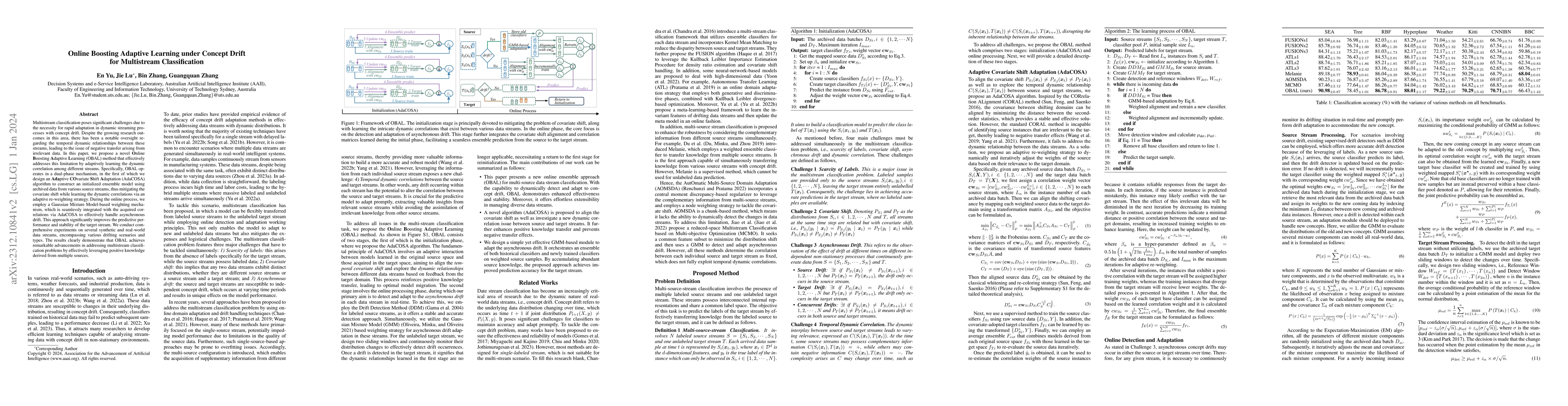 Thumbnail for Online Boosting Adaptive Learning under Concept Drift for Multistream
  Classification