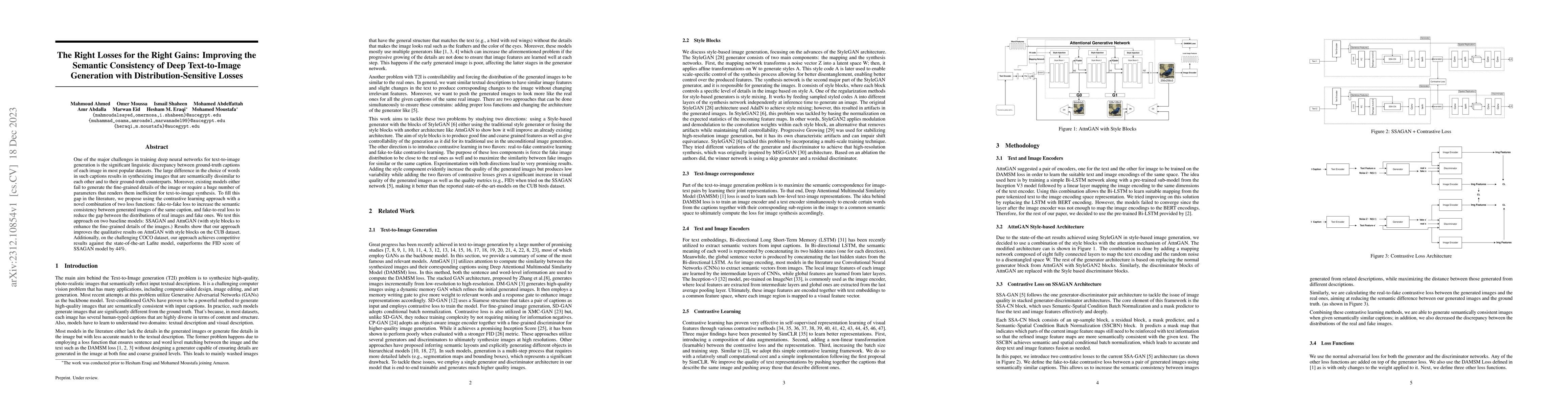 Thumbnail for The Right Losses for the Right Gains: Improving the Semantic Consistency
  of Deep Text-to-Image Generation with Distribution-Sensitive Losses