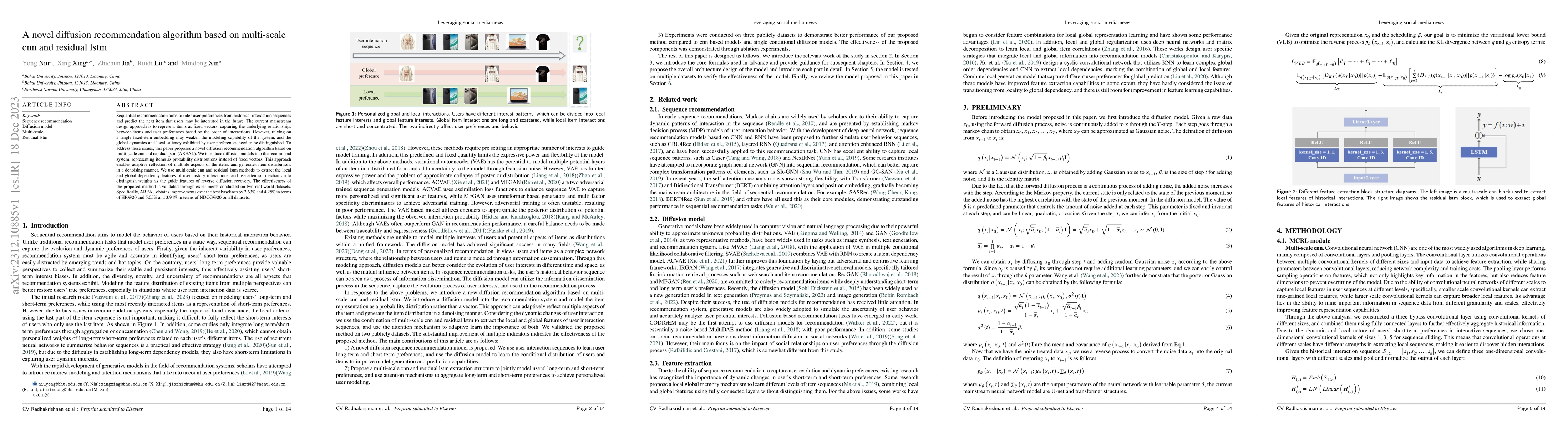 Thumbnail for A novel diffusion recommendation algorithm based on multi-scale cnn and
  residual lstm