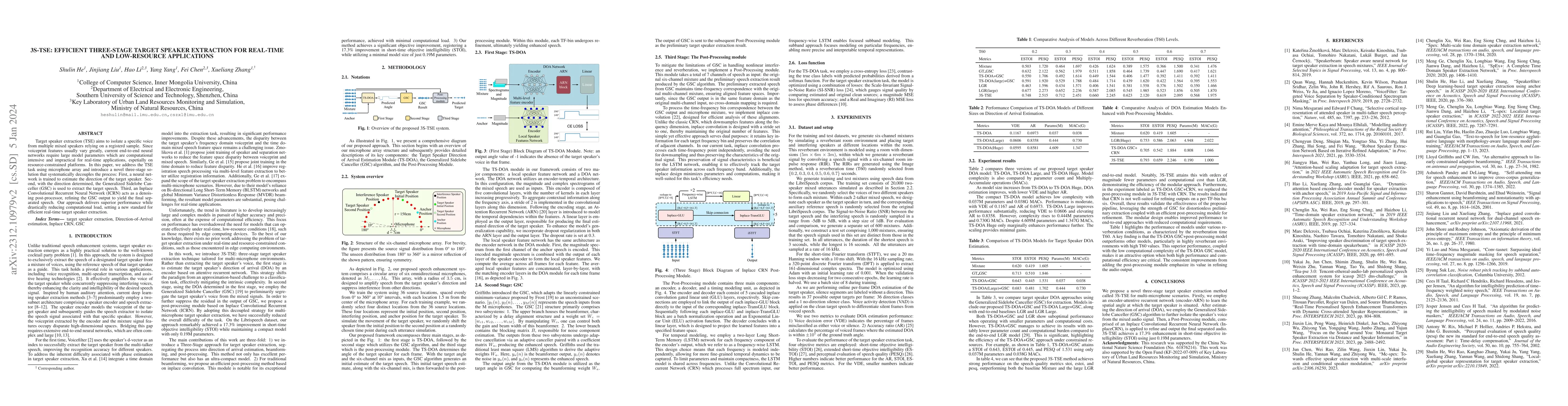 Thumbnail for 3S-TSE: Efficient Three-Stage Target Speaker Extraction for Real-Time
  and Low-Resource Applications