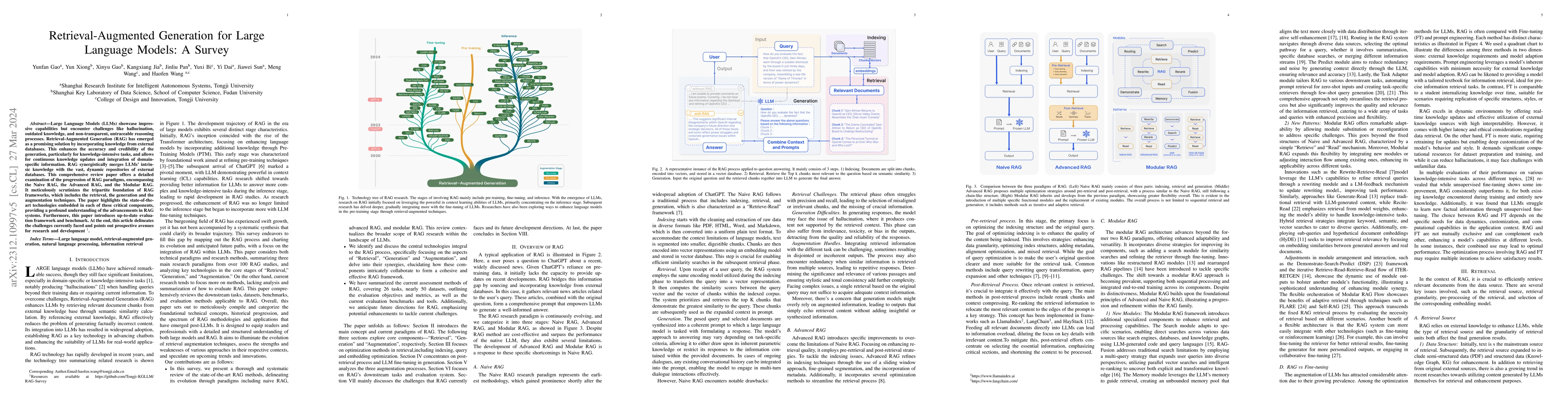 Thumbnail for Retrieval-Augmented Generation for Large Language Models: A Survey