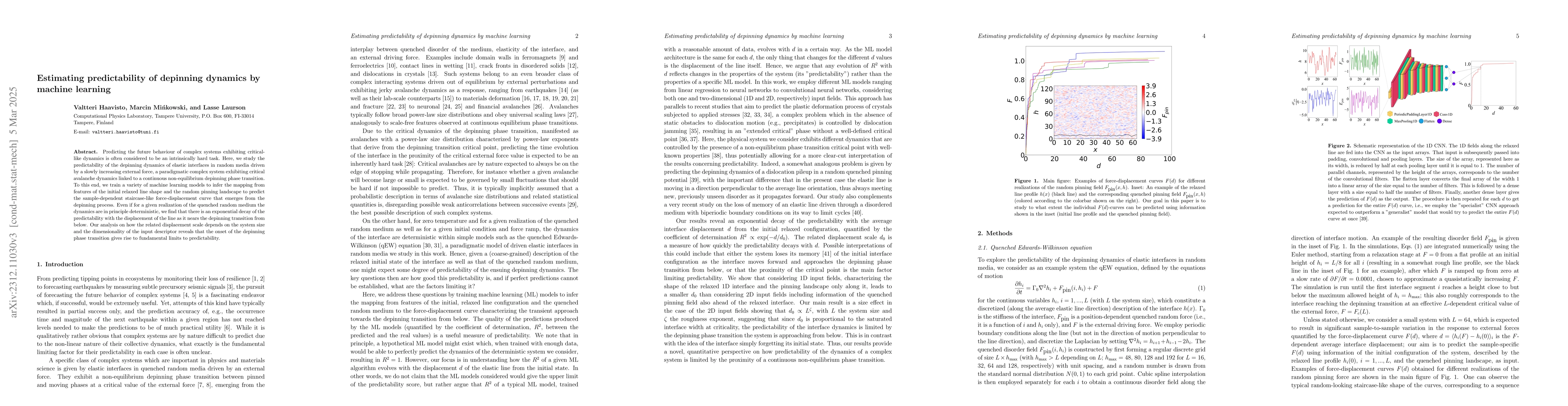 Thumbnail for Predicting depinning dynamics of elastic interfaces by machine learning