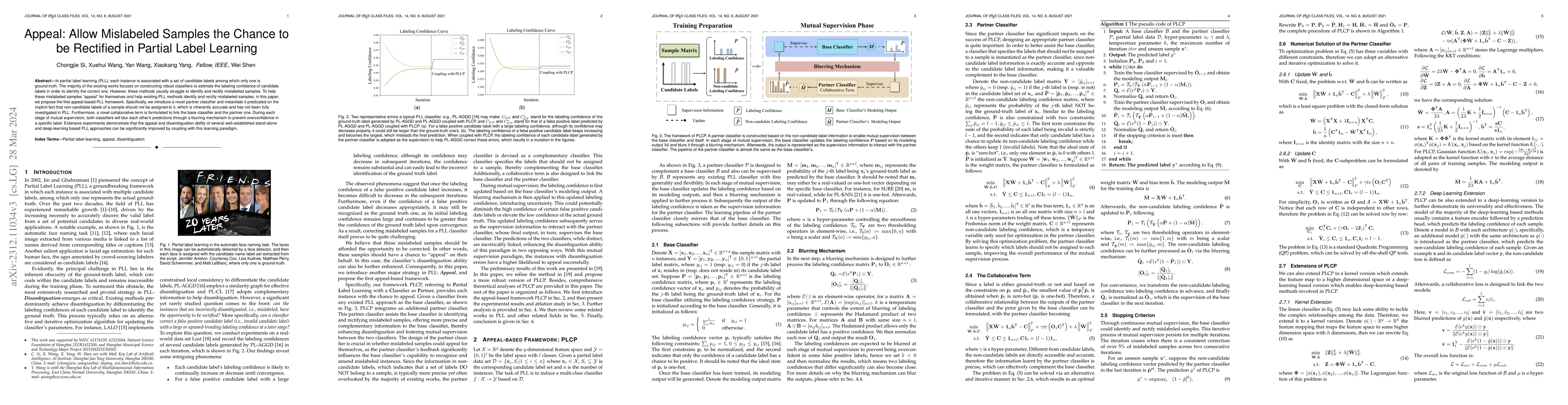 Thumbnail for Appeal: Allow Mislabeled Samples the Chance to be Rectified in Partial
  Label Learning