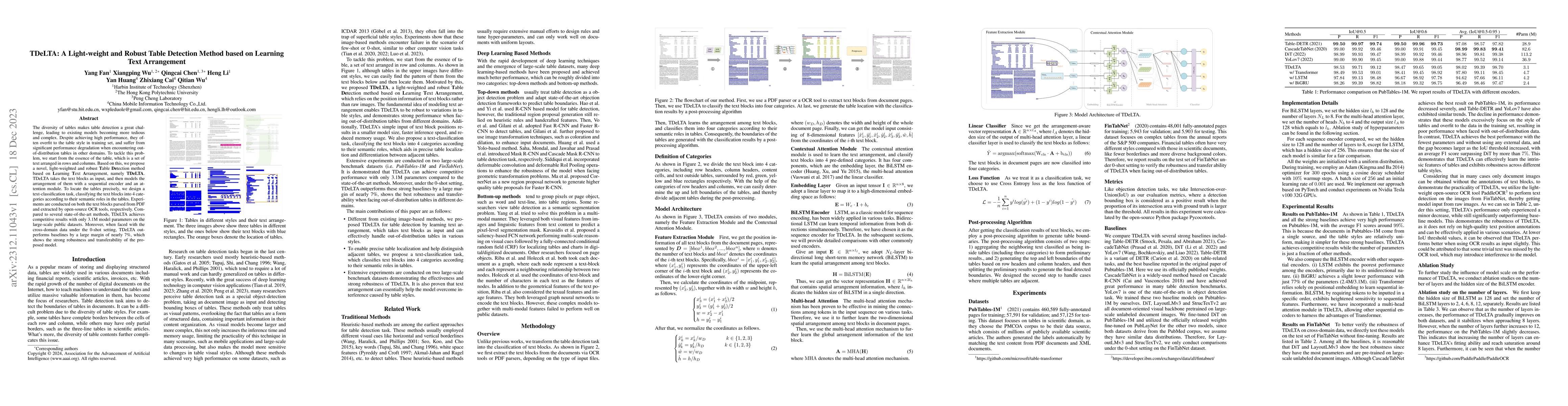 Thumbnail for TDeLTA: A Light-weight and Robust Table Detection Method based on
  Learning Text Arrangement