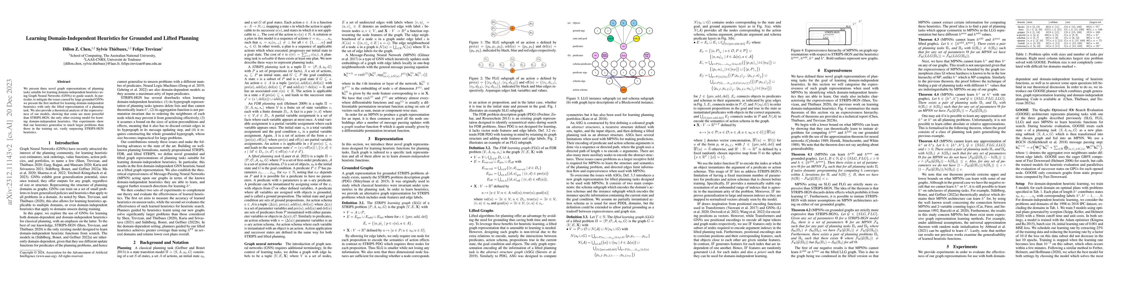 Thumbnail for Learning Domain-Independent Heuristics for Grounded and Lifted Planning