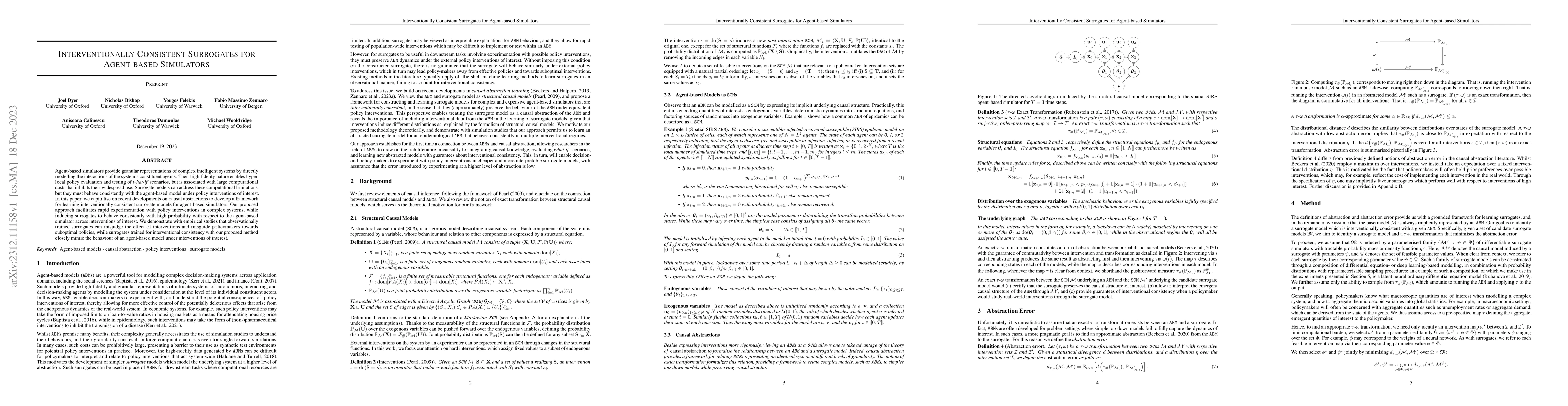 Thumbnail for Interventionally Consistent Surrogates for Agent-based Simulators