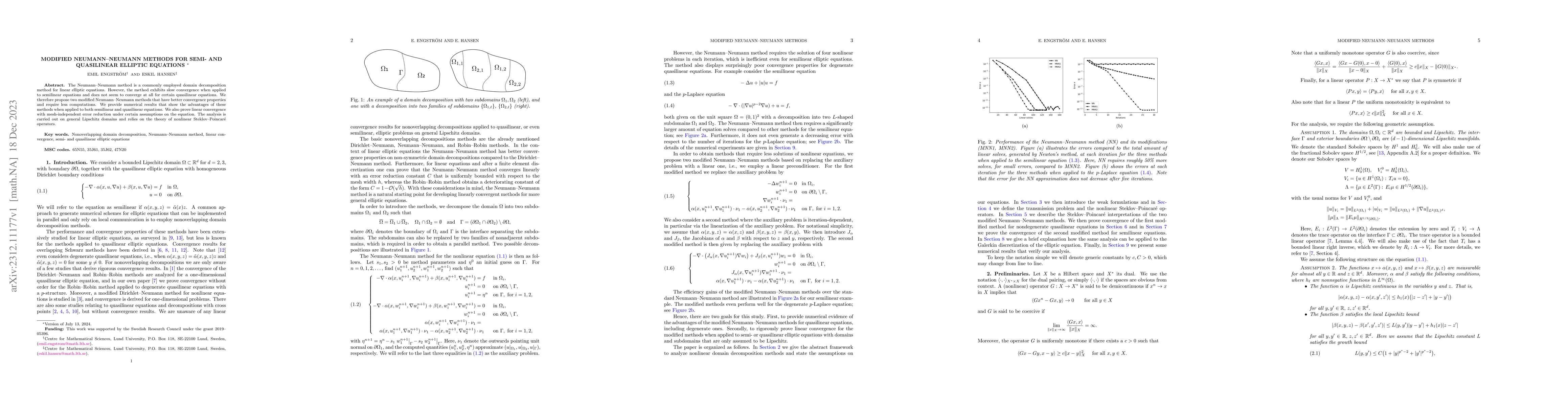 Thumbnail for Modified Neumann-Neumann methods for semi- and quasilinear elliptic
  equations