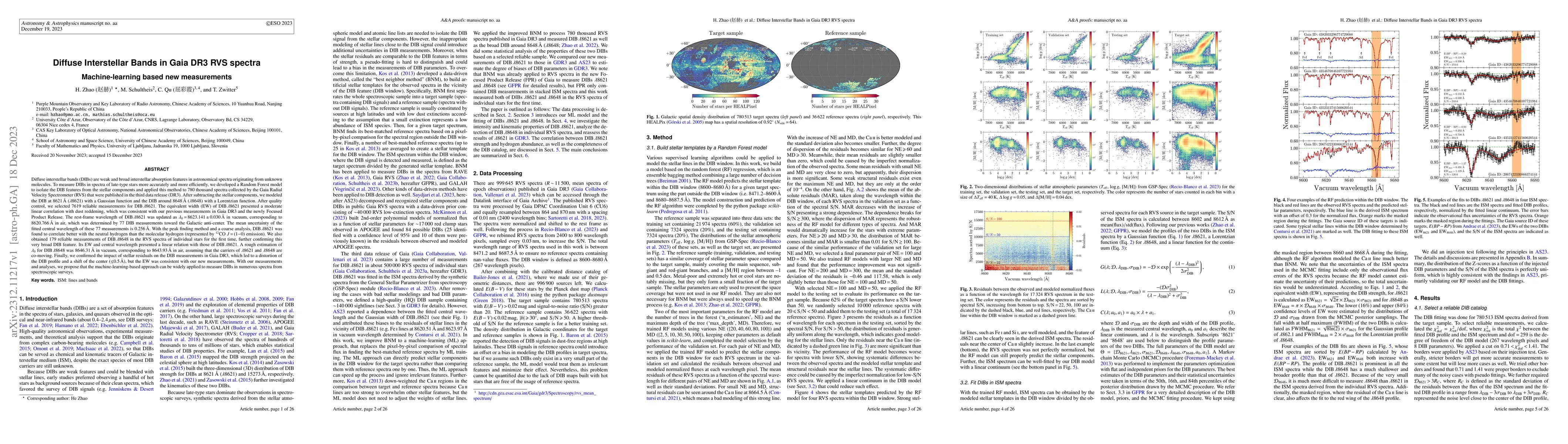 Thumbnail for Diffuse Interstellar Bands in Gaia DR3 RVS spectra Machine-learning
  based new measurements