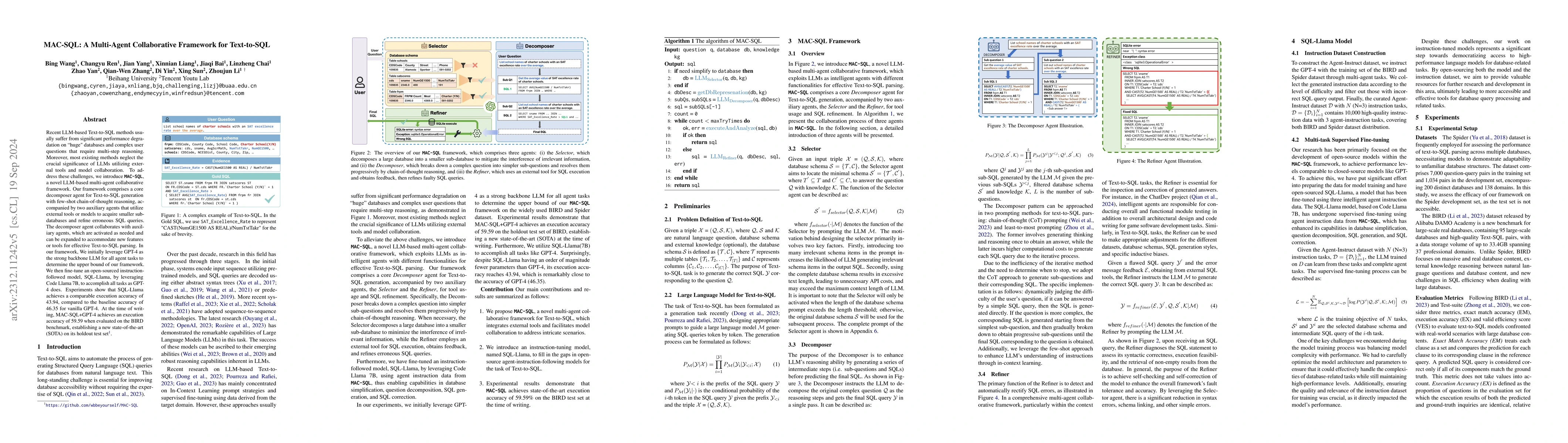 Thumbnail for MAC-SQL: A Multi-Agent Collaborative Framework for Text-to-SQL