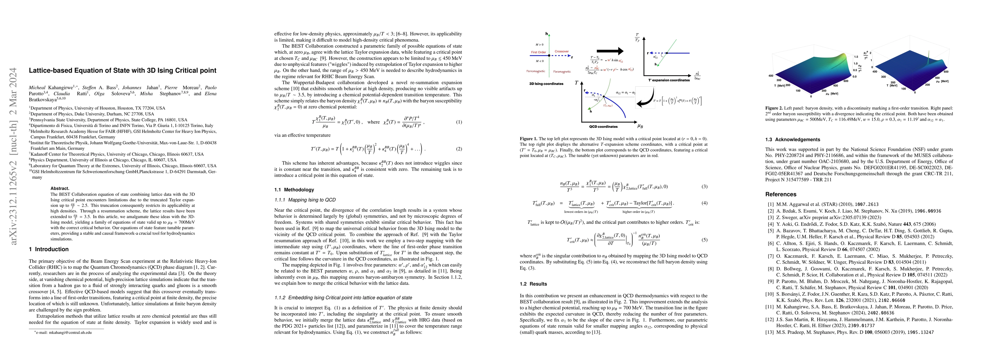 Thumbnail for Lattice-based equation of state with 3D Ising critical point