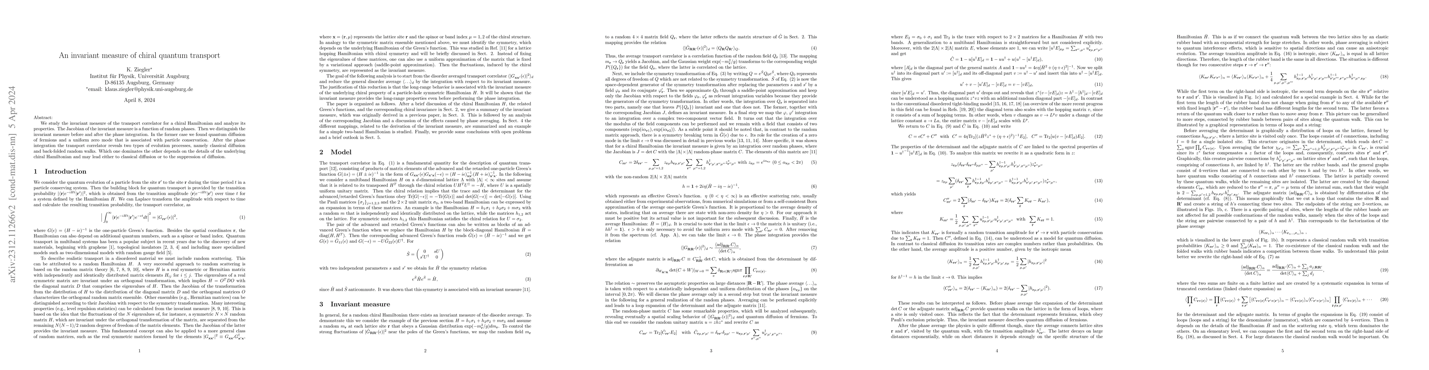 Thumbnail for An invariant measure of chiral quantum transport