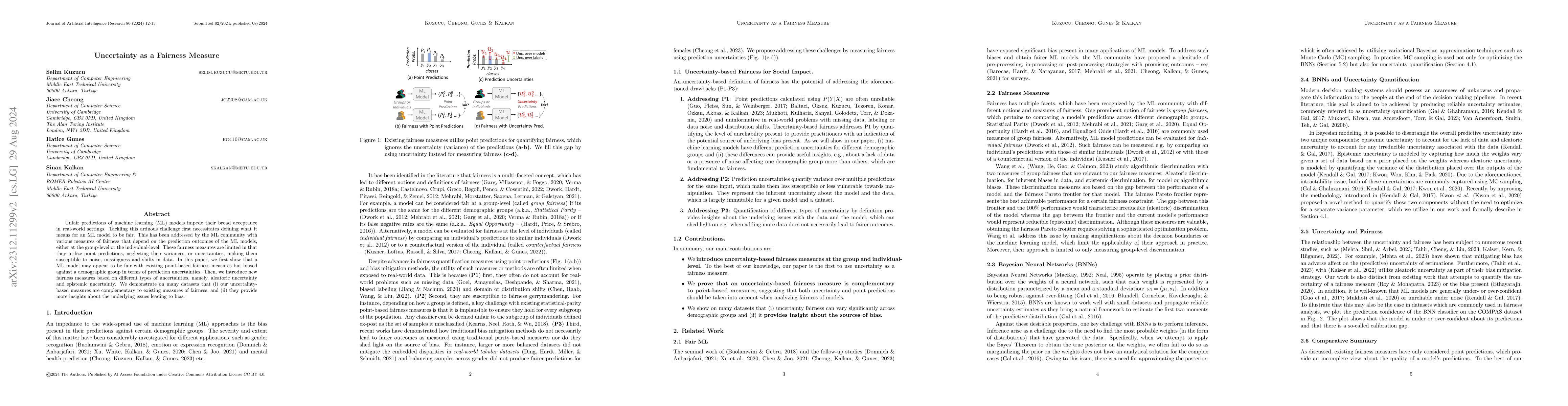 Thumbnail for Uncertainty-based Fairness Measures