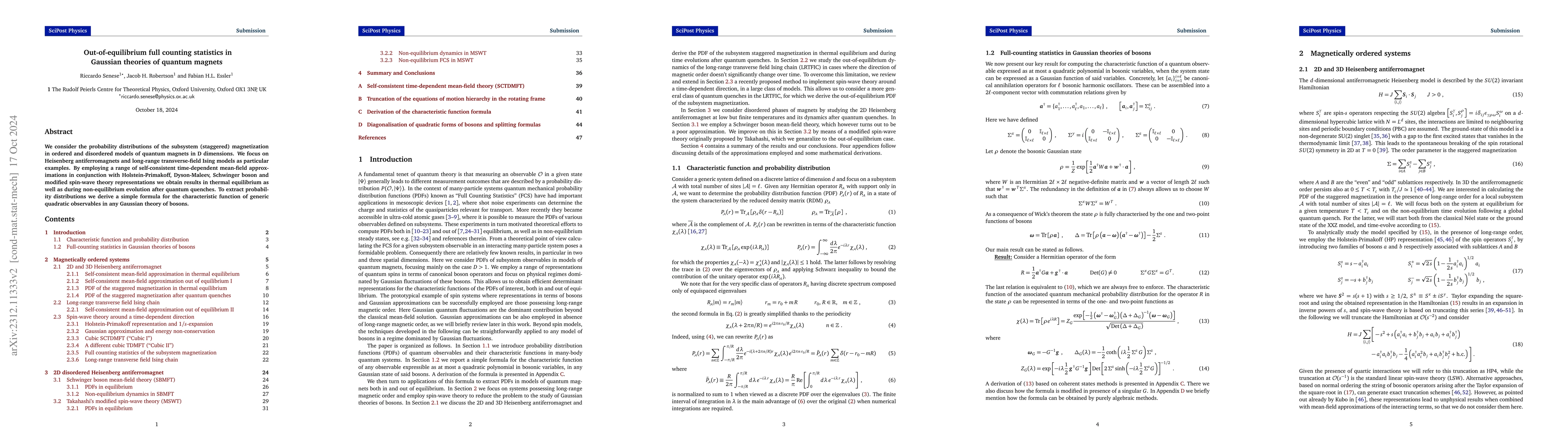 Thumbnail for Out-of-Equilibrium Full-Counting Statistics in Gaussian Theories of
  Quantum Magnets