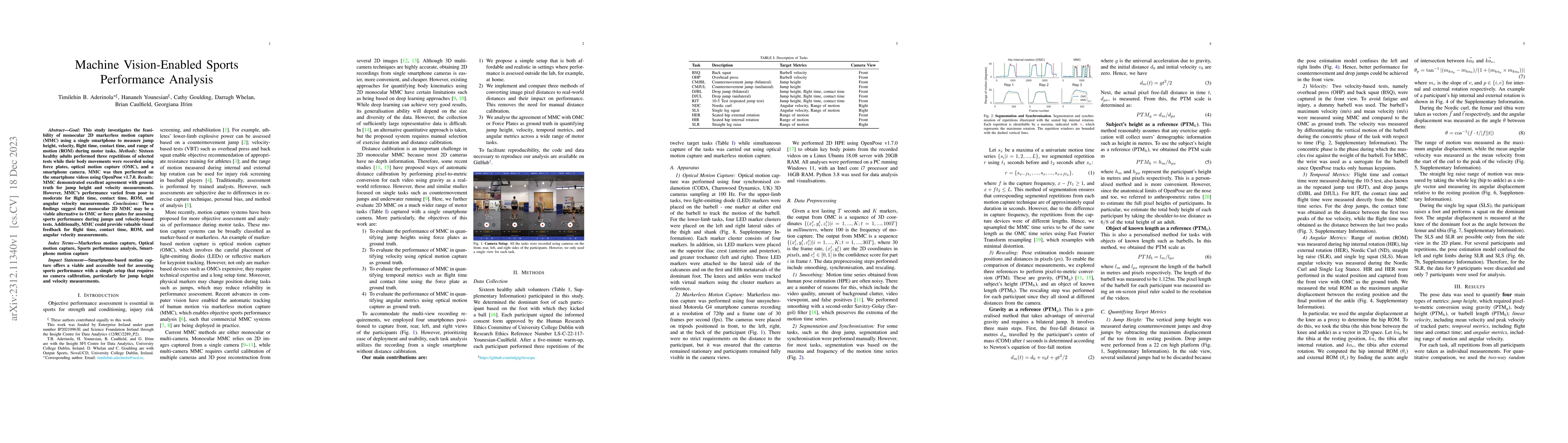 Thumbnail for Machine Vision-Enabled Sports Performance Analysis