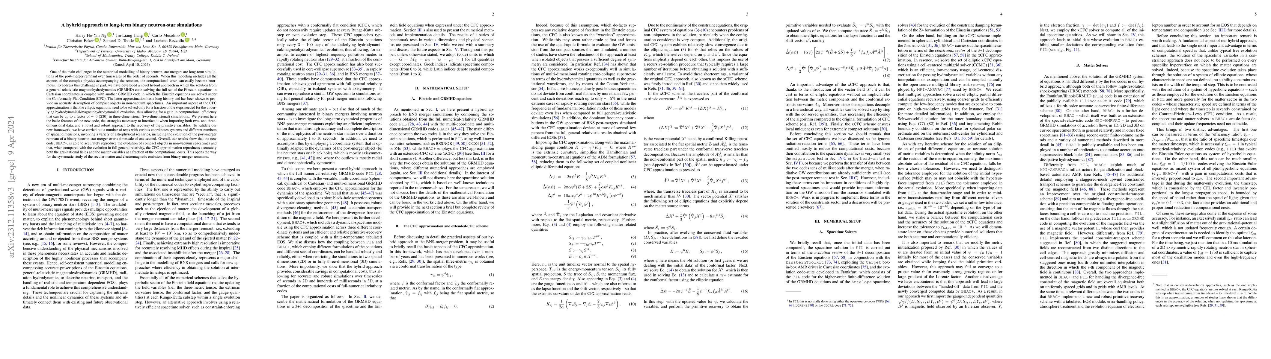 Thumbnail for A hybrid approach to long-term binary neutron-star simulations