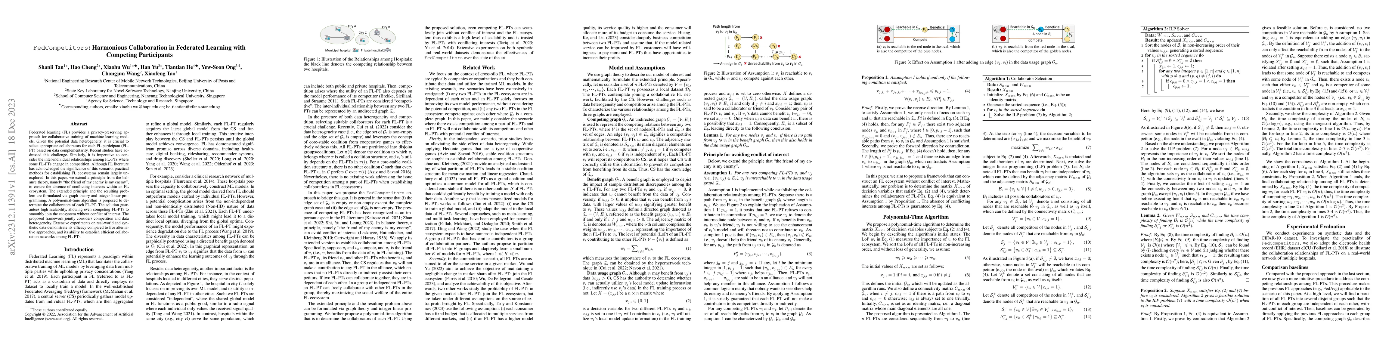 Thumbnail for FedCompetitors: Harmonious Collaboration in Federated Learning with
  Competing Participants