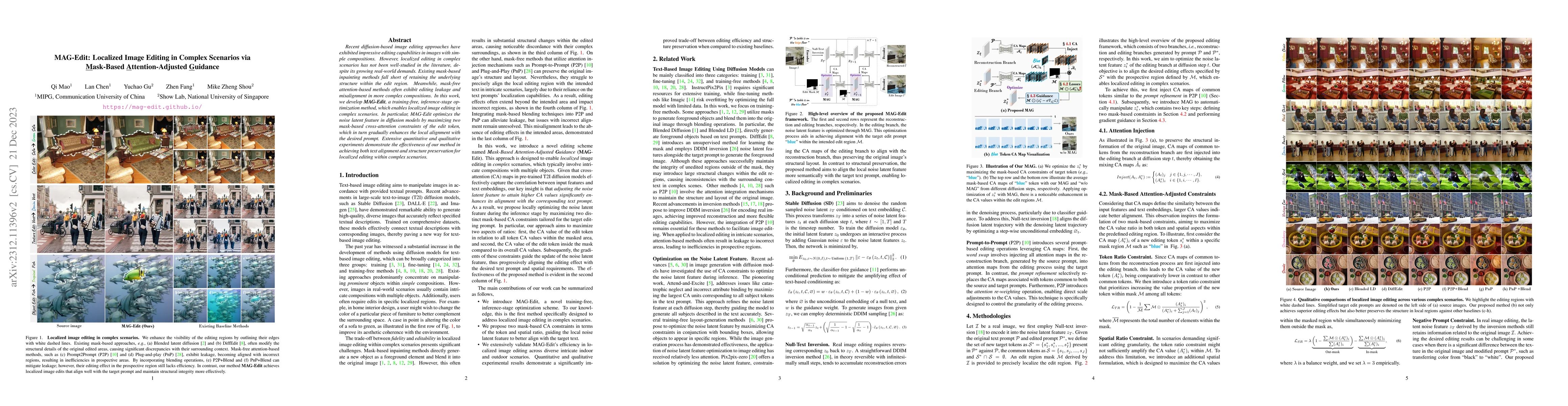 Thumbnail for MAG-Edit: Localized Image Editing in Complex Scenarios via Mask-Based
  Attention-Adjusted Guidance