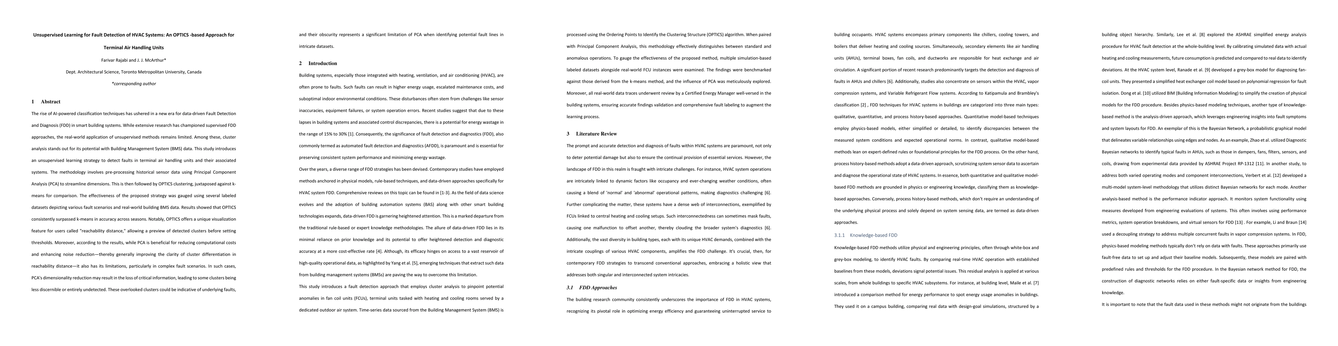 Thumbnail for Unsupervised Learning for Fault Detection of HVAC Systems: An OPTICS
  -based Approach for Terminal Air Handling Units