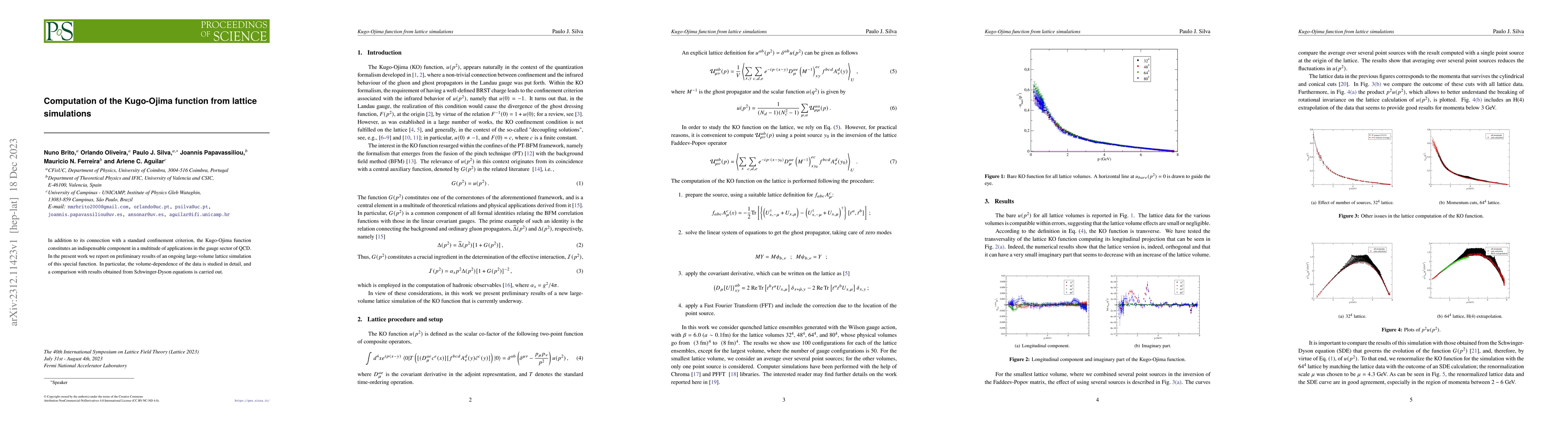 Thumbnail for Computation of the Kugo-Ojima function from lattice simulations