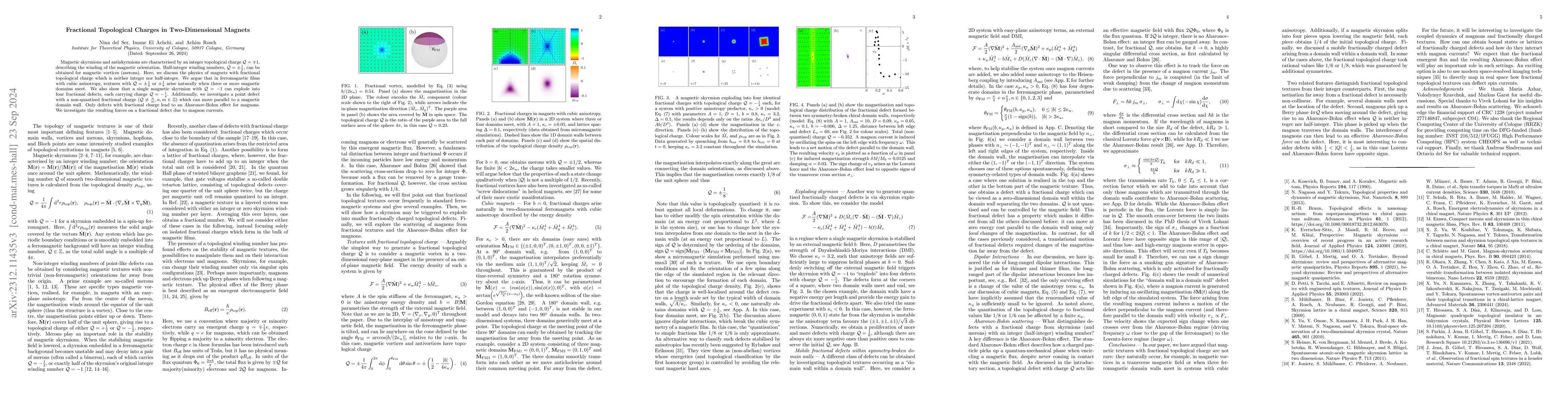 Thumbnail for Fractional Topological Charges in 2D Magnets