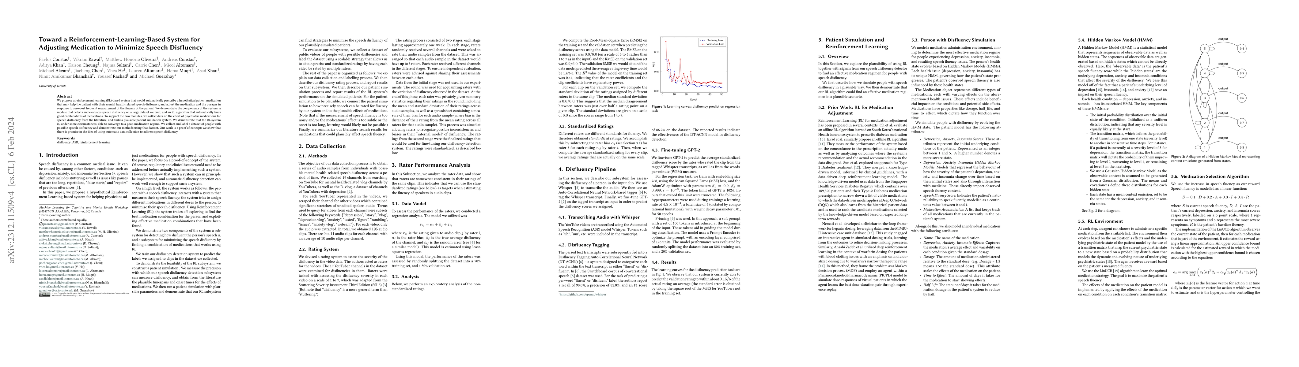 Thumbnail for Toward a Reinforcement-Learning-Based System for Adjusting Medication to
  Minimize Speech Disfluency