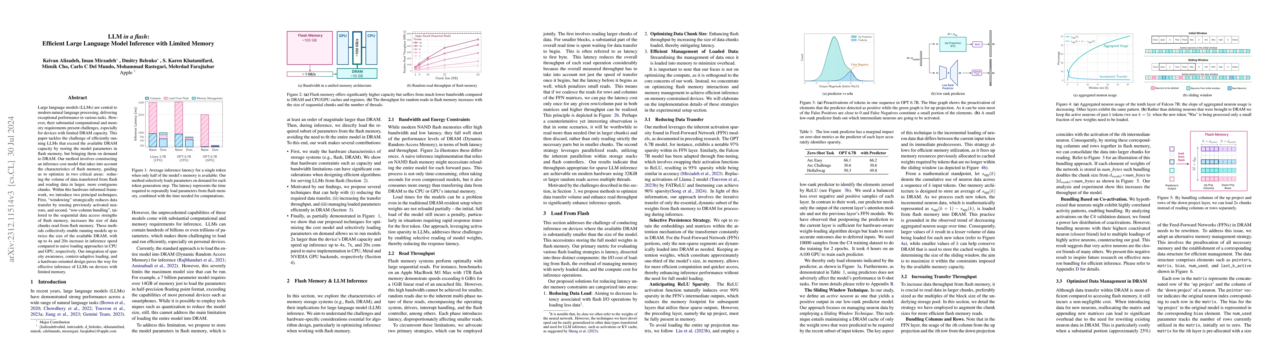 Thumbnail for LLM in a flash: Efficient Large Language Model Inference with Limited
  Memory