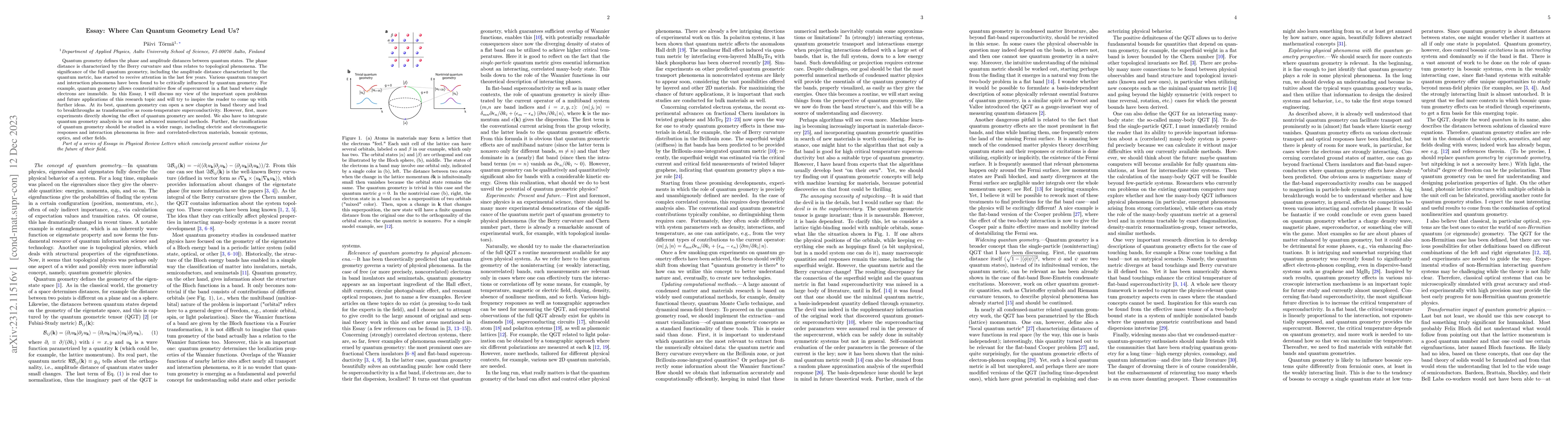 Thumbnail for Essay: Where Can Quantum Geometry Lead Us?