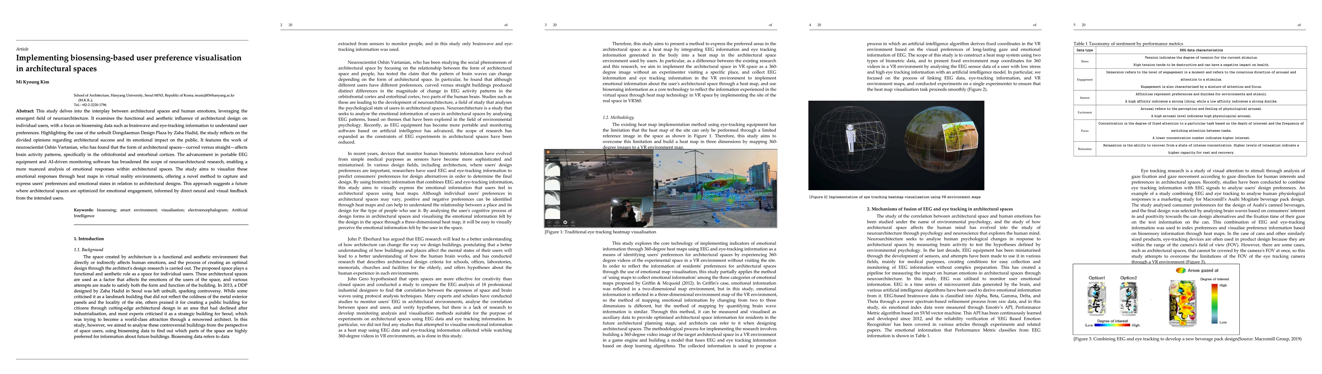 Thumbnail for Implementing biosensing based user preference visualisation in
  architectural spaces